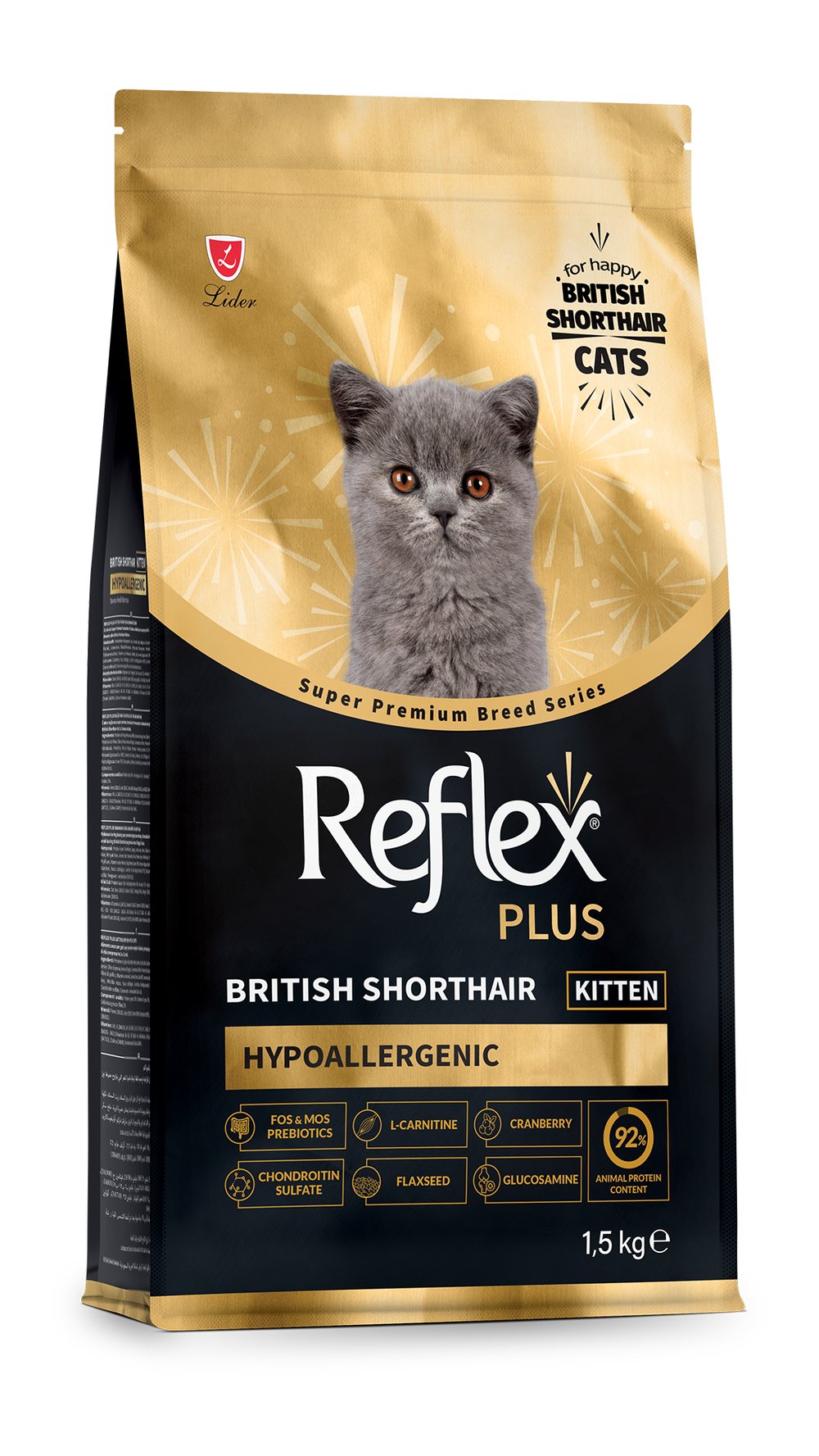 Reflex Plus HypoAllergenic British Shorthair Yavru Kedi Maması 1,5kg
