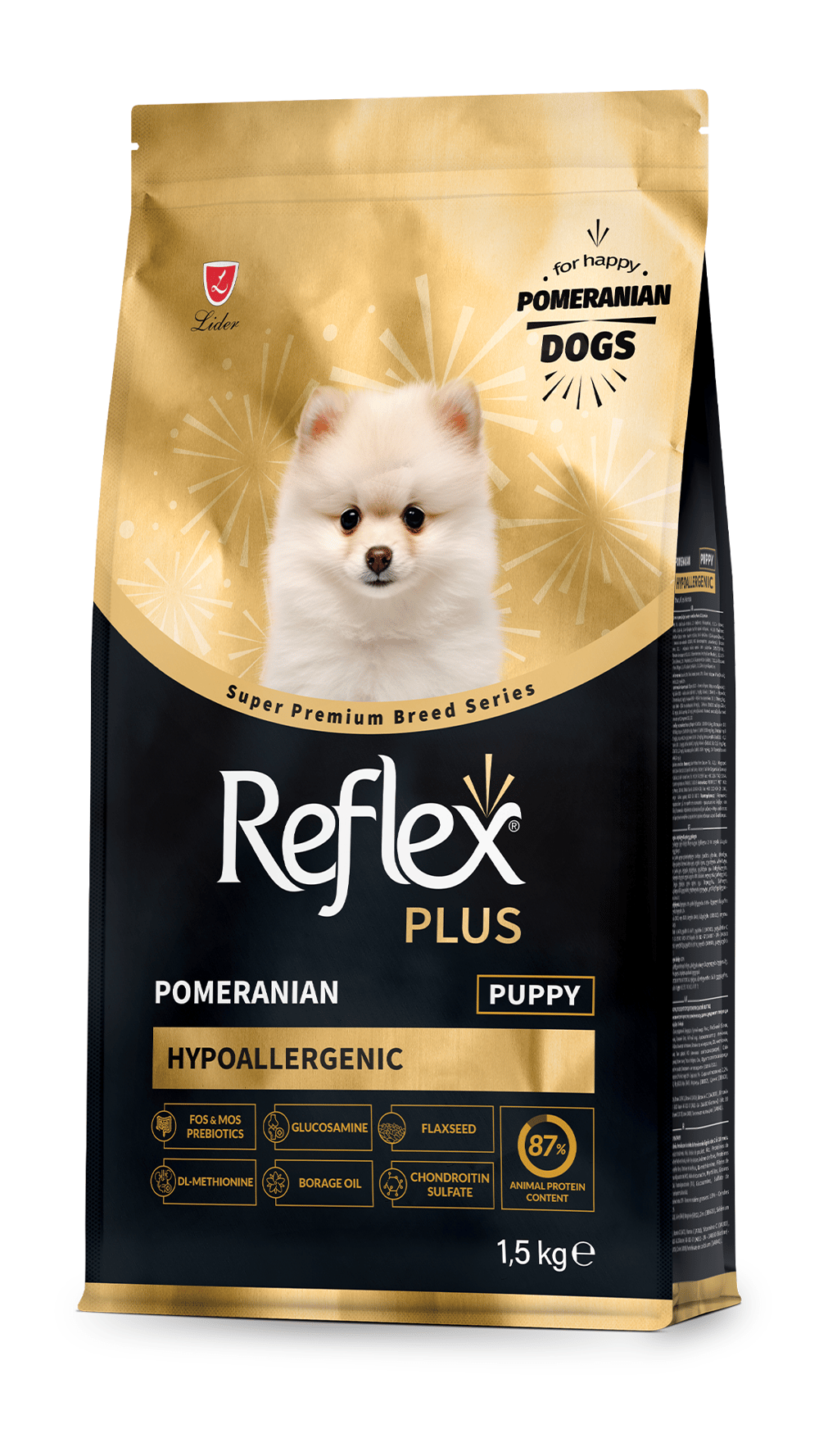 Reflex Plus HypoAllergenic Pomeranian Yavru Köpek Maması 1,5kg