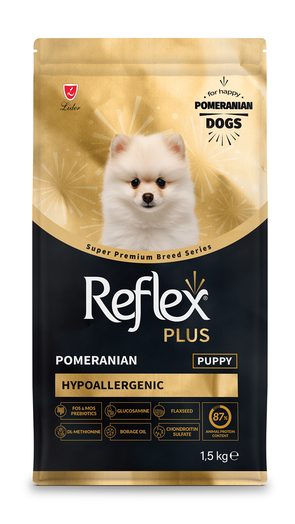 Reflex Plus HypoAllergenic Pomeranian Yavru Köpek Maması 1,5kg