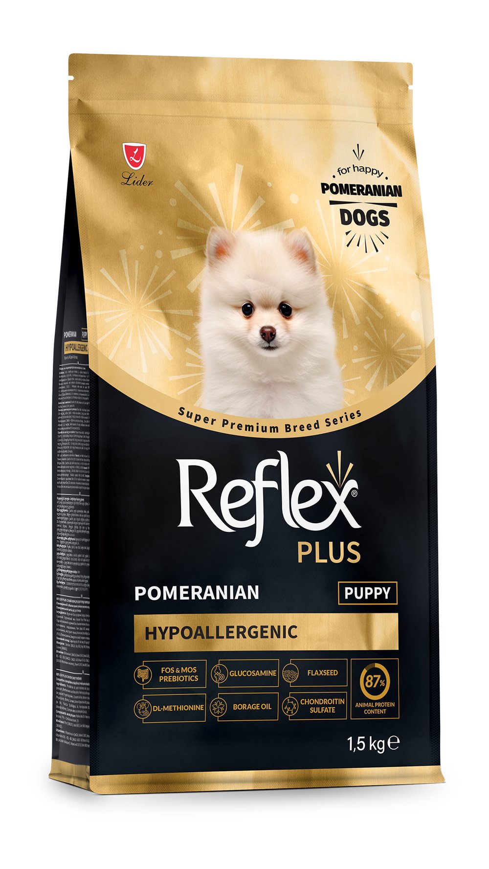 Reflex Plus HypoAllergenic Pomeranian Yavru Köpek Maması 1,5kg