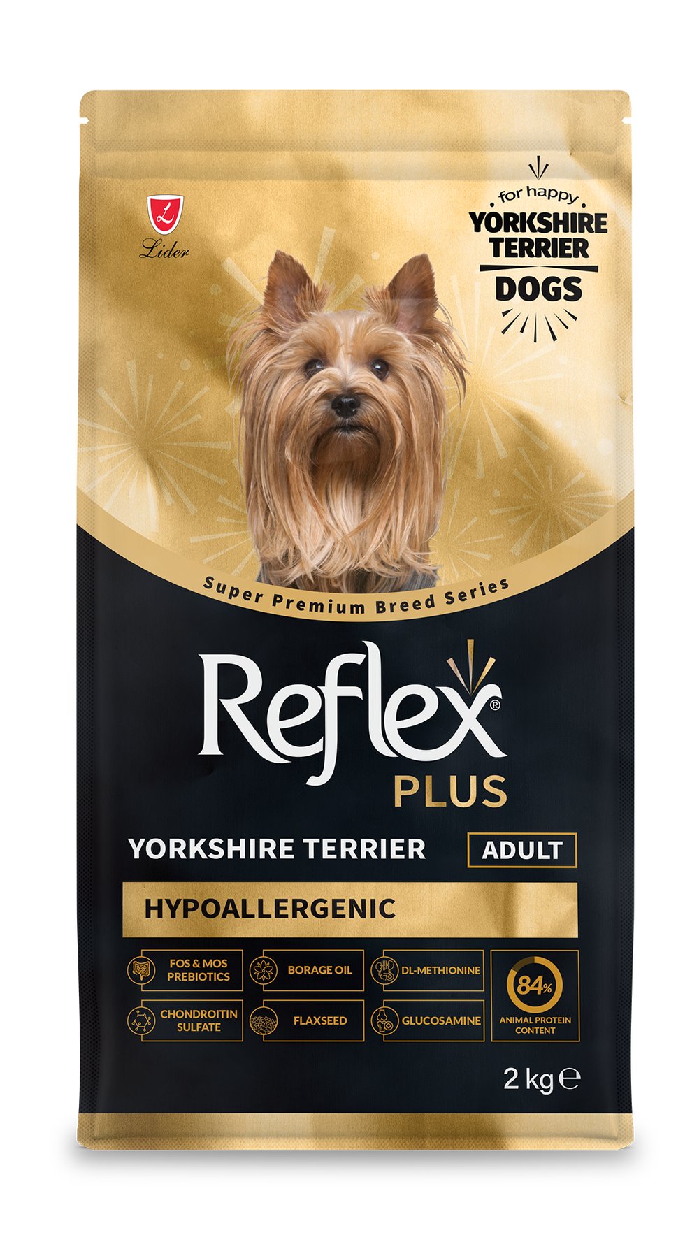 Reflex Plus HypoAllergenic Yorkshire Terrier Yetişkin Köpek Maması 2kg