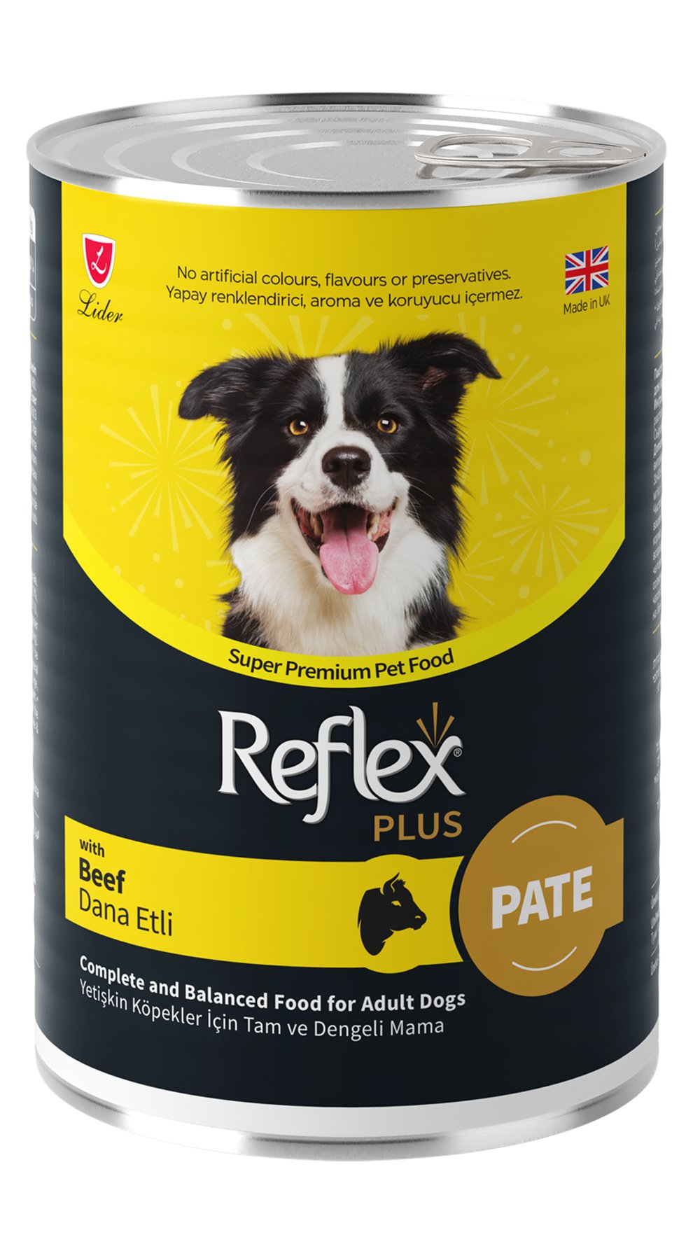 Reflex Plus Parça Dana Etli Ezme Yetişkin Köpek Konservesi 395gr