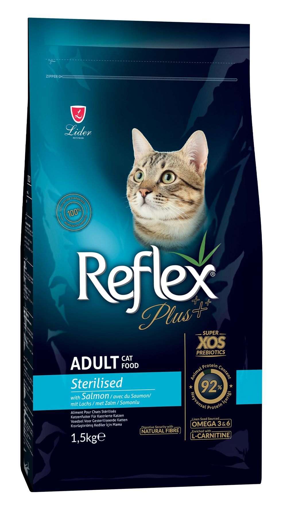 Reflex Plus Somonlu Kısırlaştırılmış Kedi Maması 1,5 Kg