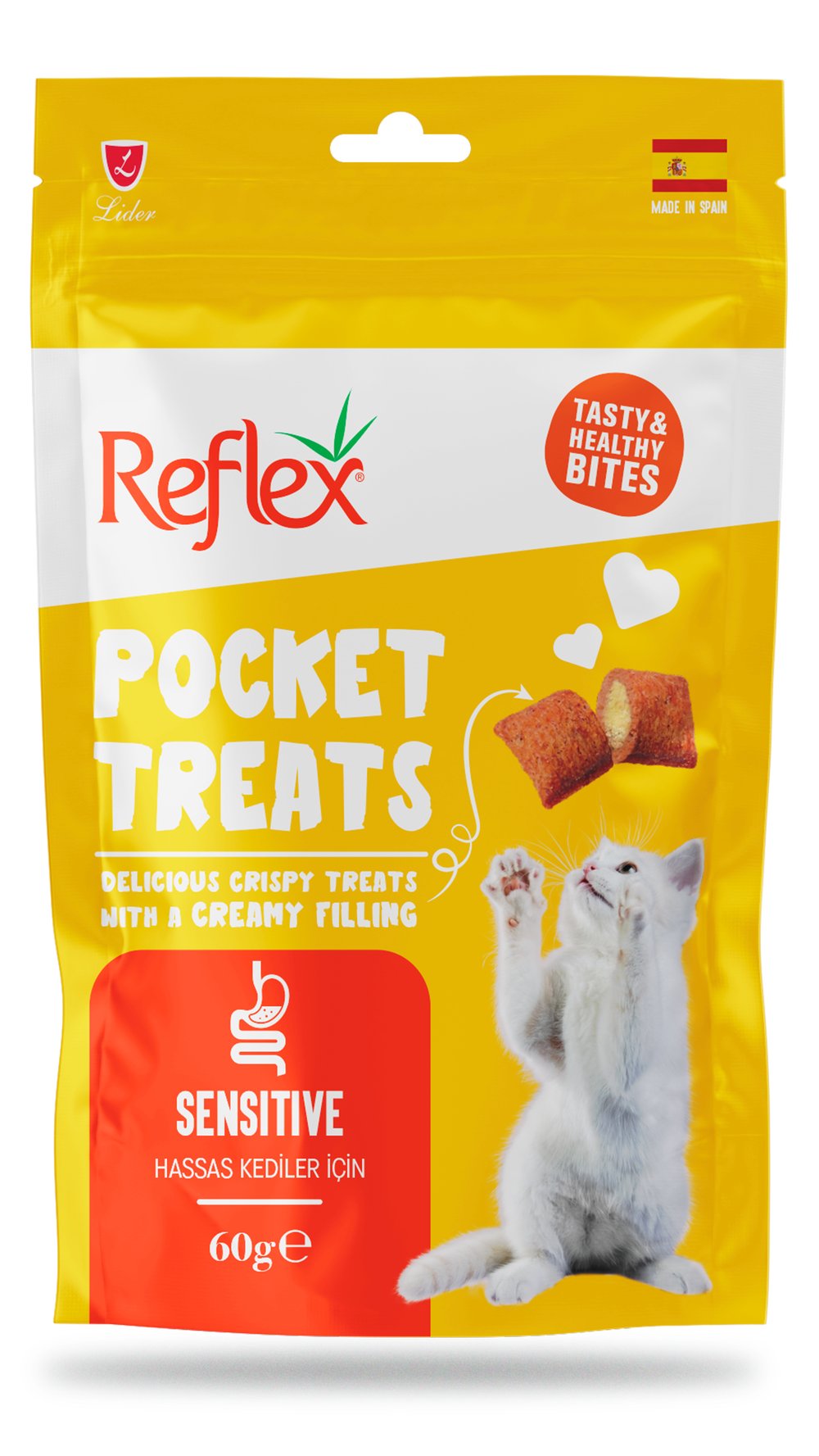 Reflex Pocket Treats Sensitive Yetişkin Kedi Ödül Maması 60 Gr