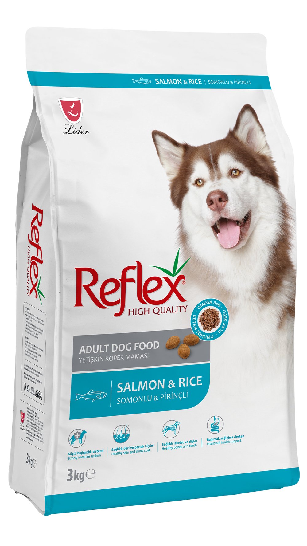 Reflex Somonlu ve Pirinçli Yetişkin Köpek Maması 3 kg