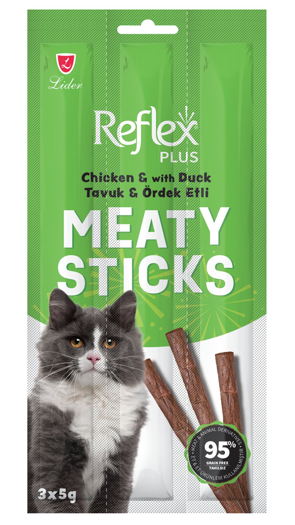 Reflex Tavuklu Ördekli Kedi Ödül Çubuğu 5 Gr 3 Adet