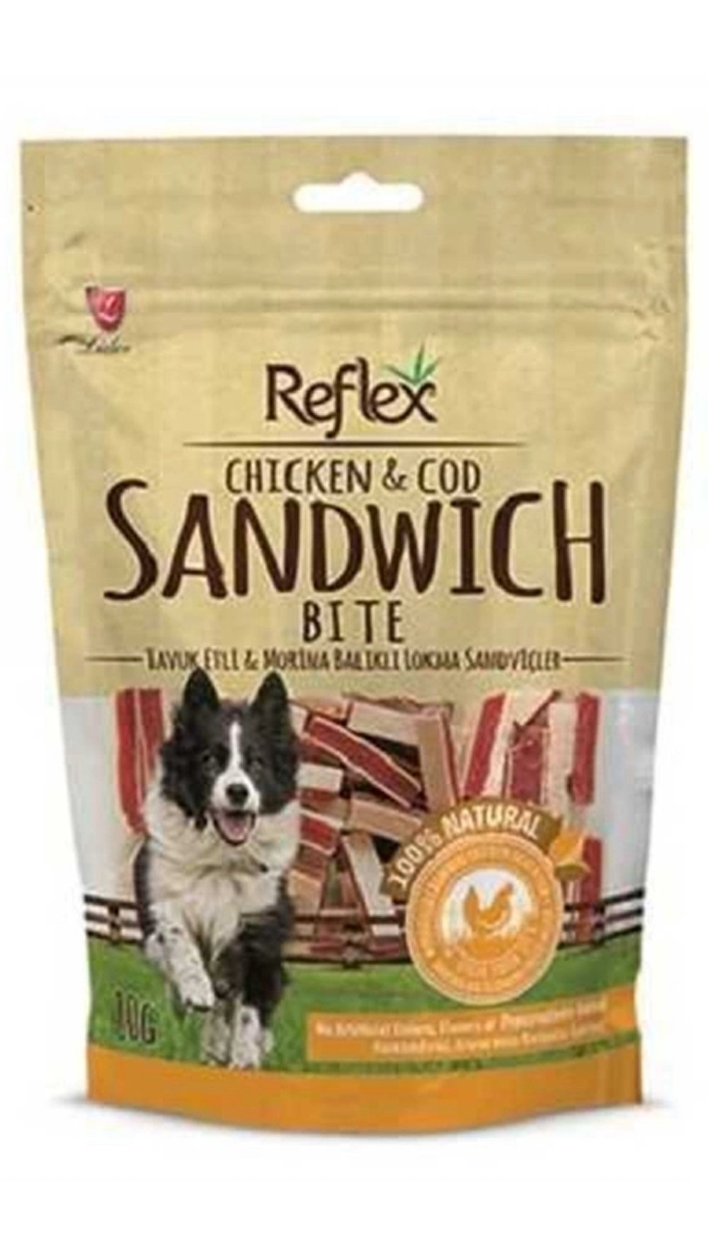 Reflex Tavuklu ve Balıklı Çubuk Sandviç Köpek Ödül Maması 80gr