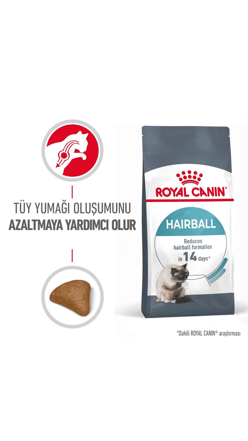 Royal Canin Hairball Tüy Yumağı Önleyici Yetişkin Kedi Maması 2 kg