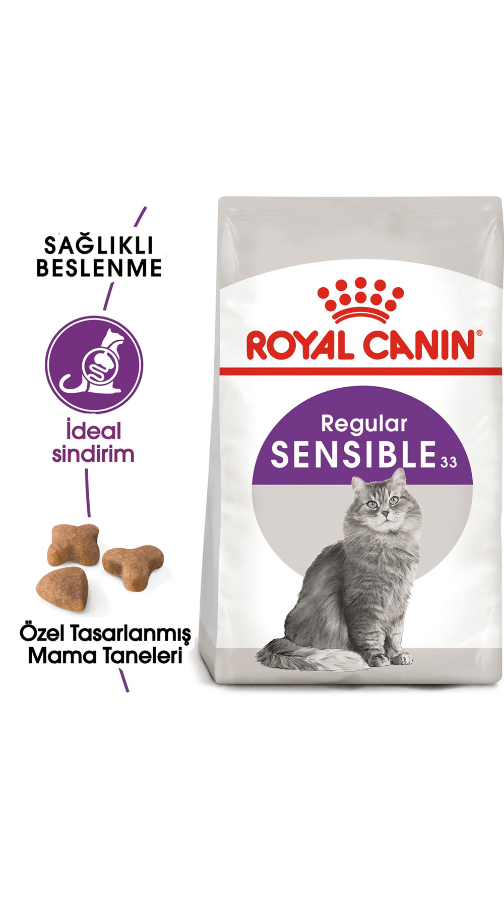 Royal Canin Sensible 33 Hassas Sindirim Sistemi Destekleyici Kedi Maması 2 Kg