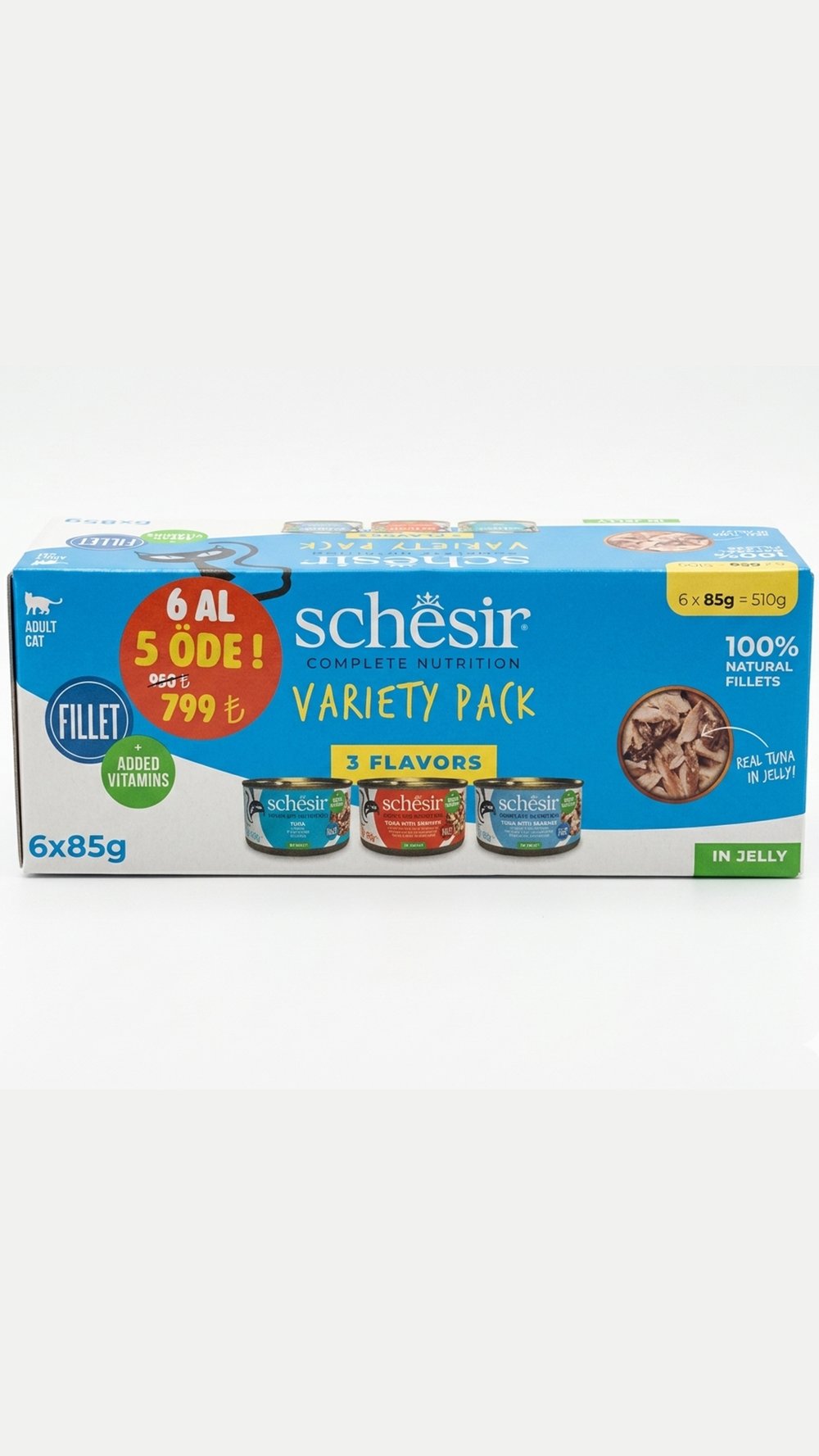 Schesir Klasik Lezzetler Kedi Maması 6 Al 5 öde