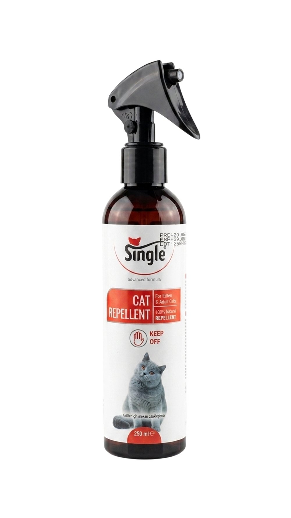 Single Keep Off Kedi Uzaklaştırıcı Kedi Kovucu Sprey 250ml
