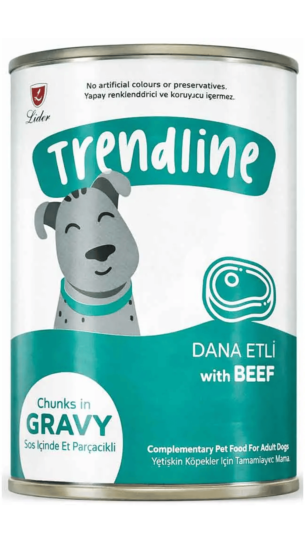 TRENDLINE KONSERVE SOS İÇİNDE DANA ETLİ KÖPEK 400G