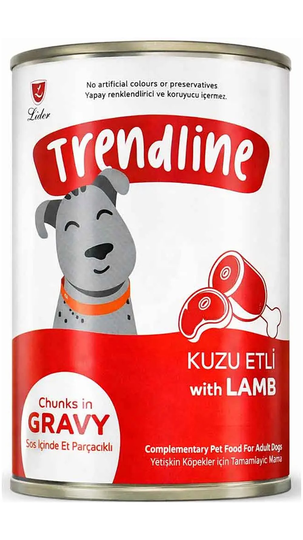 TRENDLINE KONSERVE SOS İÇİNDE KUZU ETLİ KÖPEK 400G