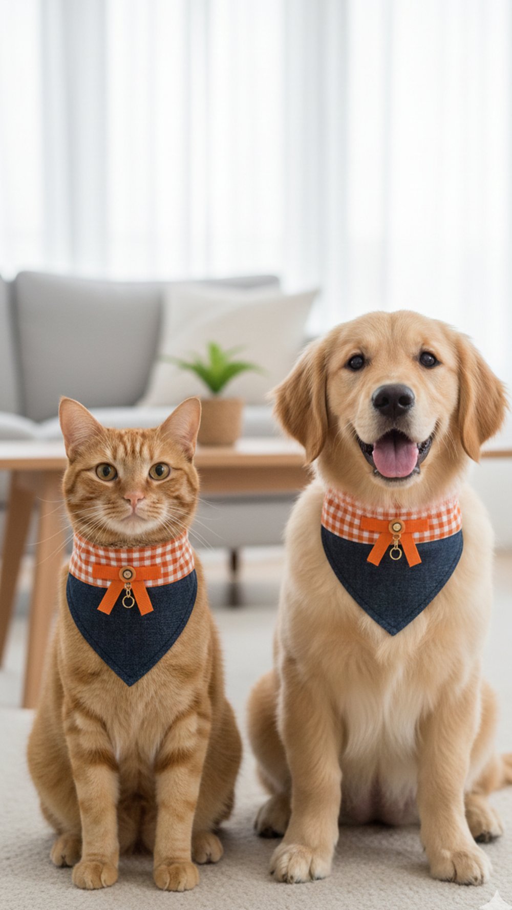 Kedi ve Köpek Turuncu Kot Bahçivan Tasma