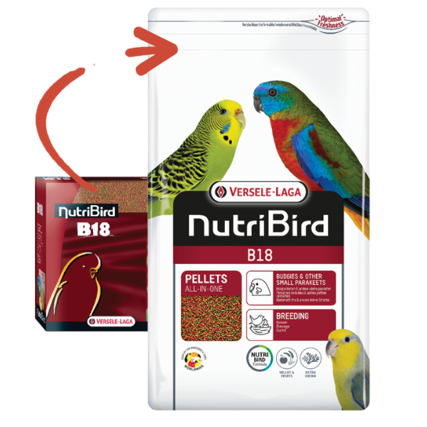 Versele-Laga Nutri Bird B18 Muhabbet Kuşu Pelet Paraket Yemi 3kg
