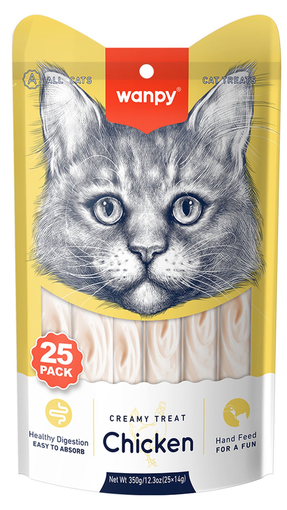 Wanpy Tavuklu Krema Kedi Ödülü 25x14 gr