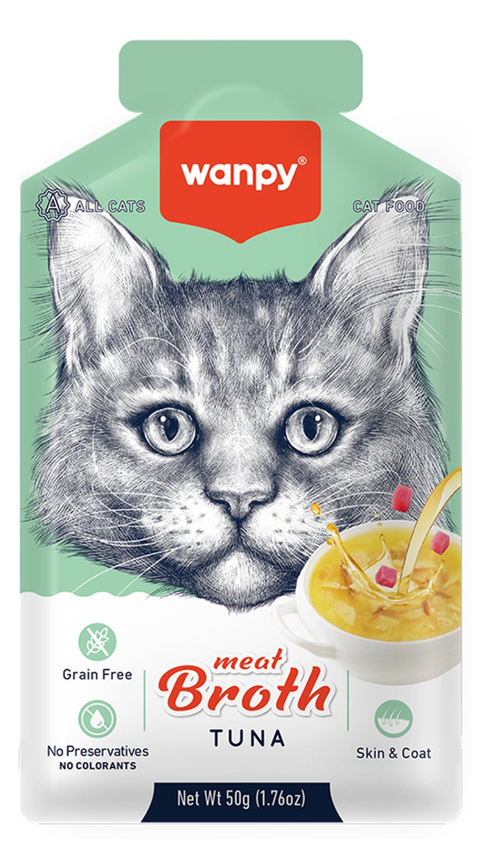 Wanpy Ton Balıklı Tahılsız Kedi Çorbası 50gr