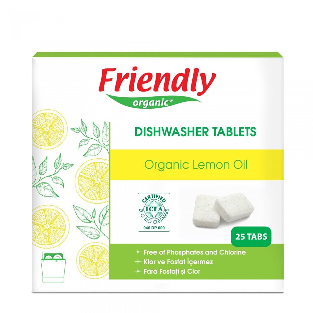 Friendly Organic Bulaşık Makinesi Tablet Deterjanı 25 li