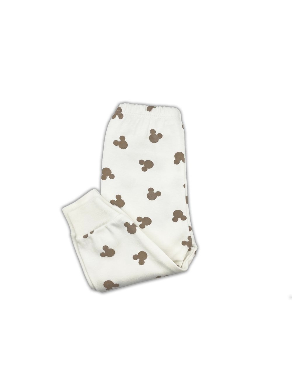 Sema Baby Mickey Mouse Bebek Pijama Takımı - Ekru 3-6 Ay