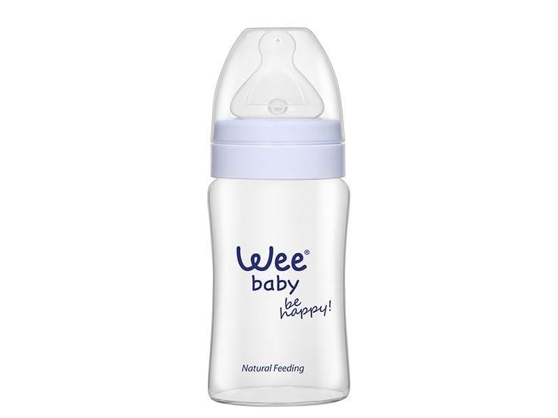 Wee Baby Isıya Dayanıklı Gaz Önleyici Geniş Ağızlı Biberon 250ml