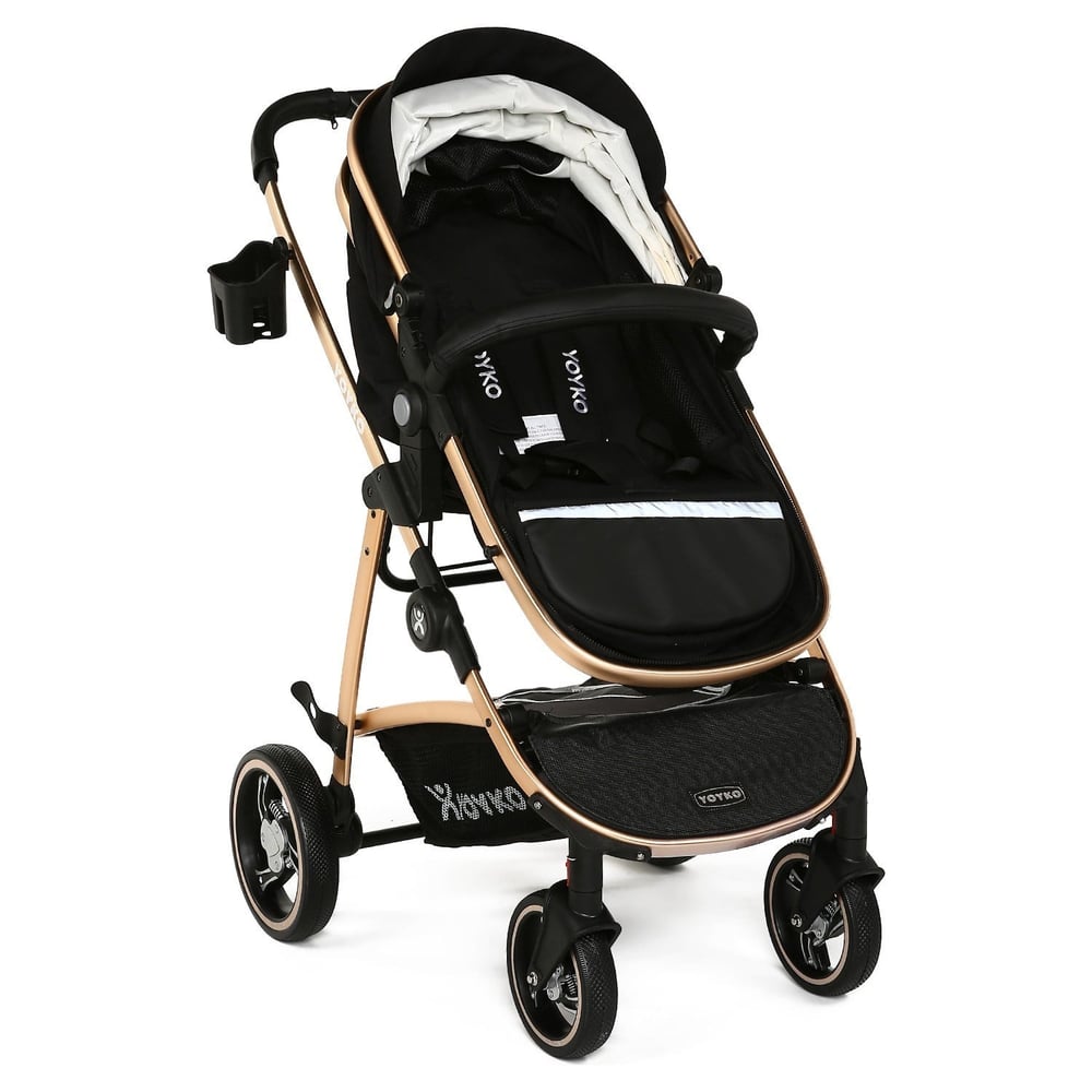 Yoyko City Seyahat Sistem Bebek Arabası 3 in 1 Siyah Rose