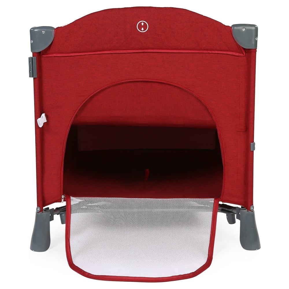 Yoyko Exclusive Comfort 8 in 1 Anne Yanı Park Yatak Oyun Parkı 70x110 - Bordo