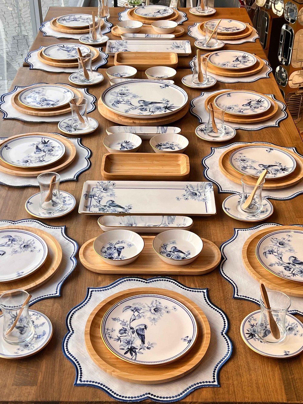  Kahvaltı Takımı Bambu Grandala 92 Parça 12 kişilik