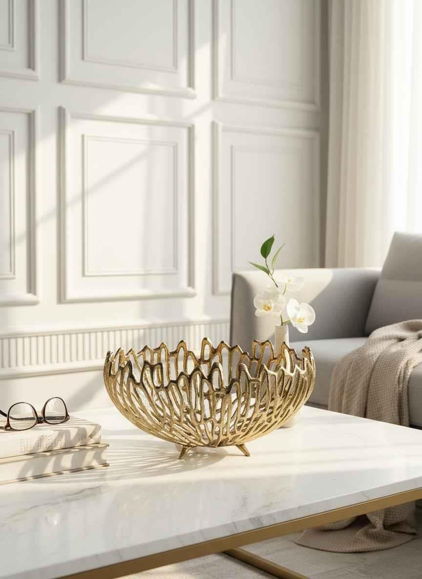 Gondol Antik Eskitme Altın Salon Aksesuarı