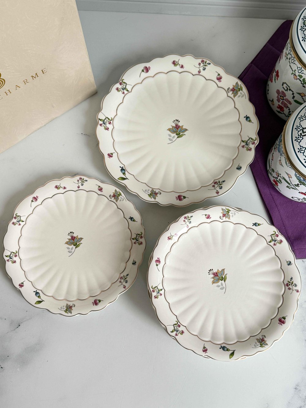 Lune Flower Servis Sunum Pasta Seti 7'li