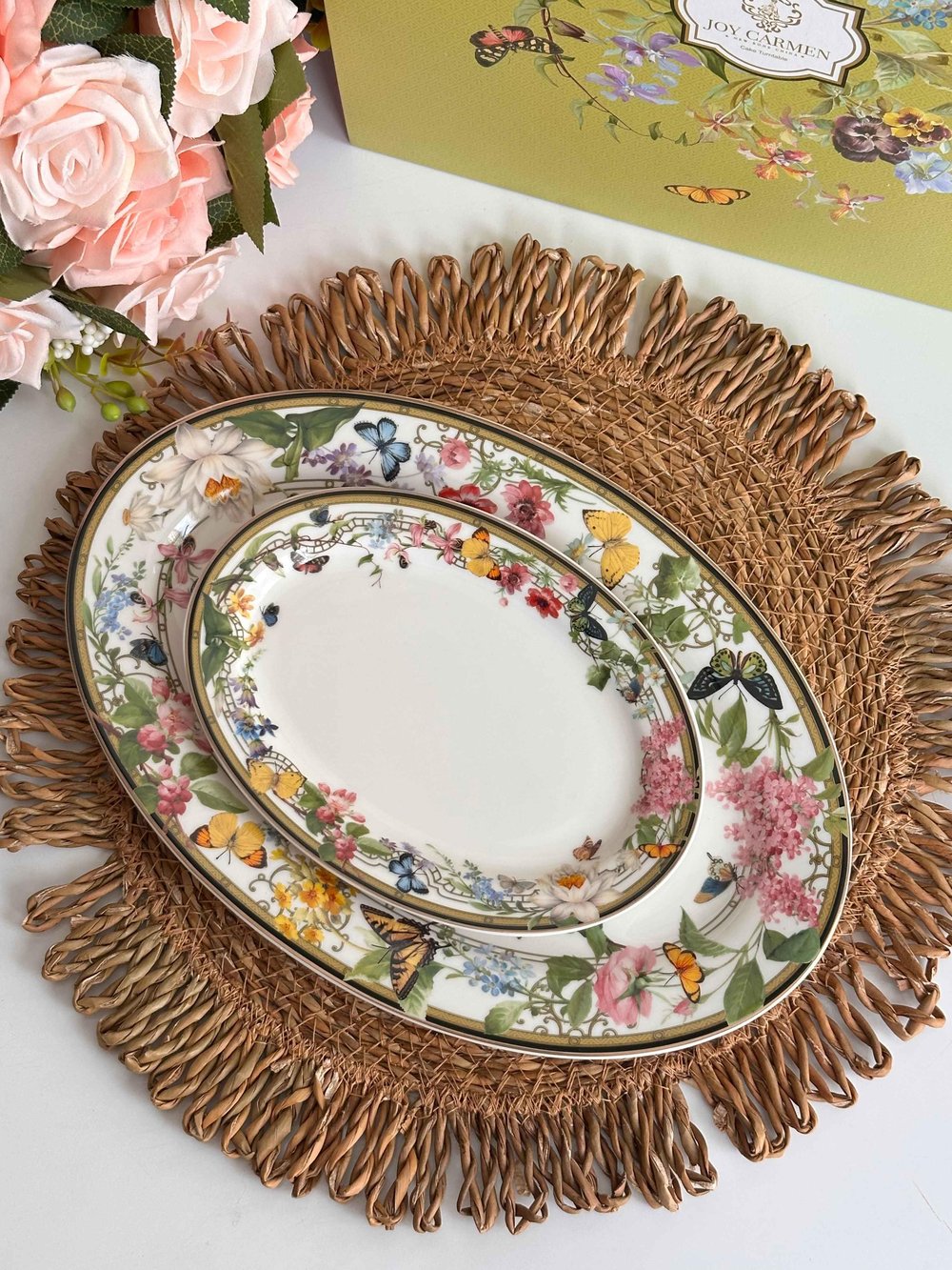 Muse Garden Oval Sunum Tabak 2'Li 