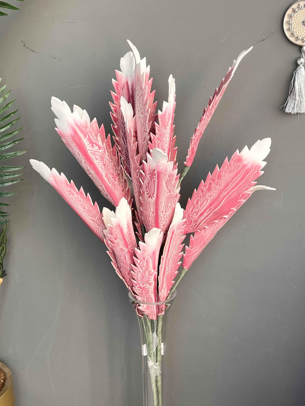 Pembe 3 Dal Yapay Çiçek