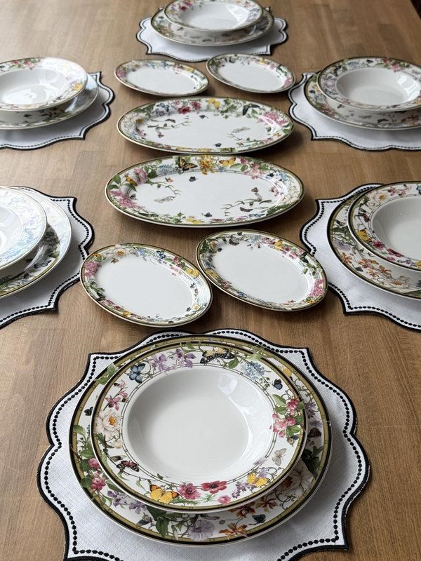 Porselen Yemek Takımı 24 Parça 6 Kişilik Muse Garden 