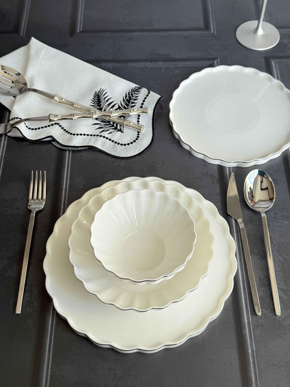 Yemek Takımı Twıst Silver 24 Parça 6 Kişilik