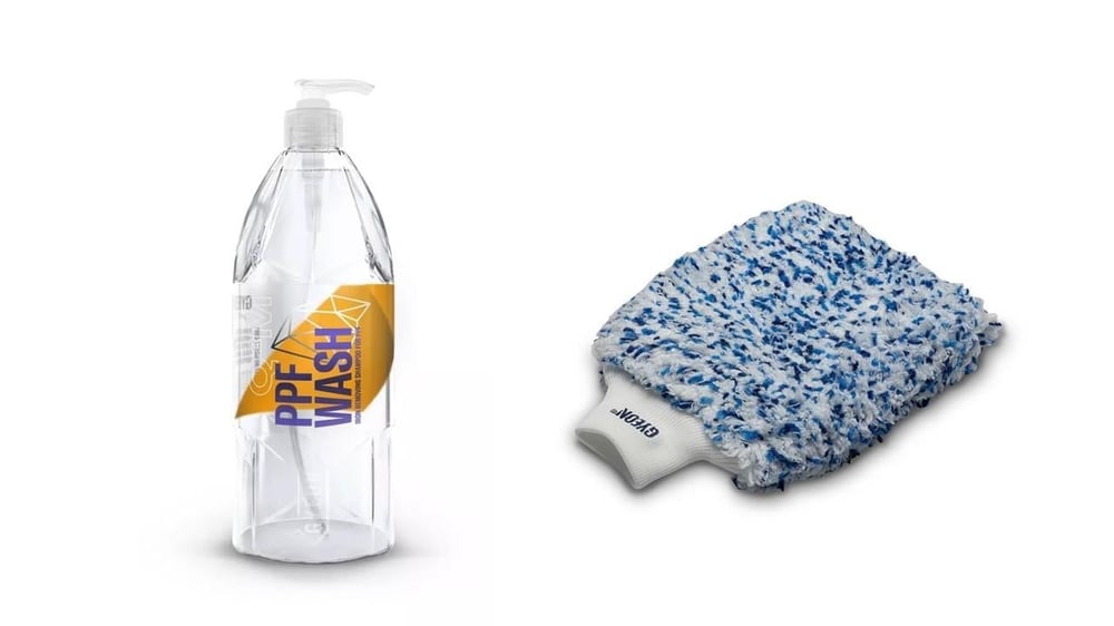 GYEON Q²M PPF Wash Özel Demir Tozu Sökücü Yıkama Şampuanı 400ML+ SMOOTHİE YIKAMA ELDİVENİ