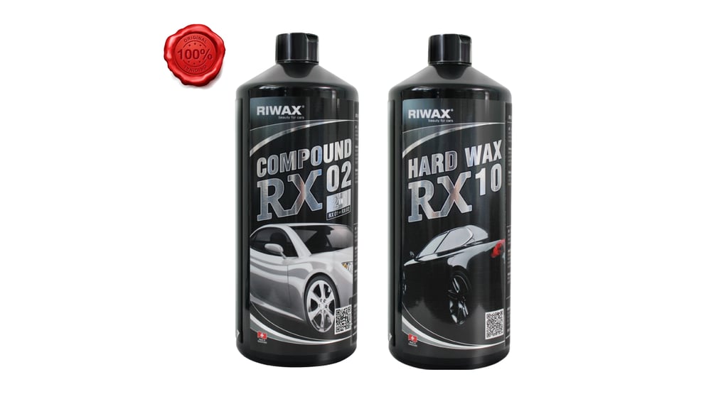 Riwax 2'li Pasta Cila Seti RX02 Kalın Pasta + RX10 Boya Koruma 1 KG – Profesyonel Araç Yüzey Bakımı