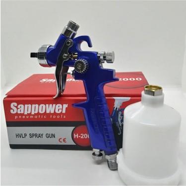 Sappower H2000 Profesyonel Gölge Boya Tabancası – 125 ml HVLP Mini Boya Tabancası 0,8 MM