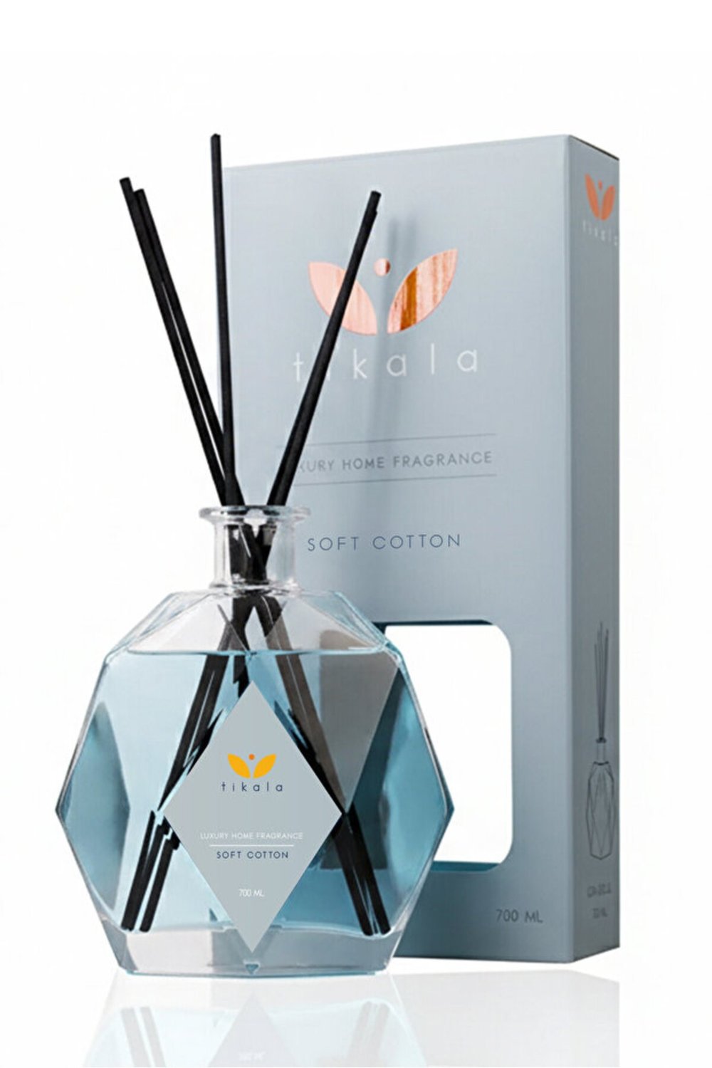 Bambu Çubuklu Lüx Kristal Oda Kokusu Cotton 700 ML