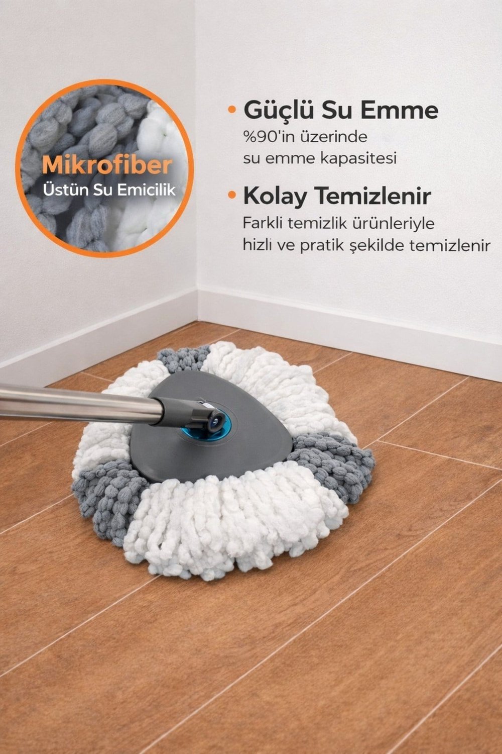 DuoClean yedek mop başlığı