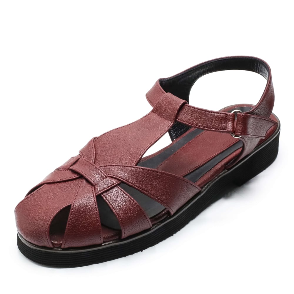 bordo iriadam 40 41 42 43 44 numara kadın babet ayakkabı sandalet CB210