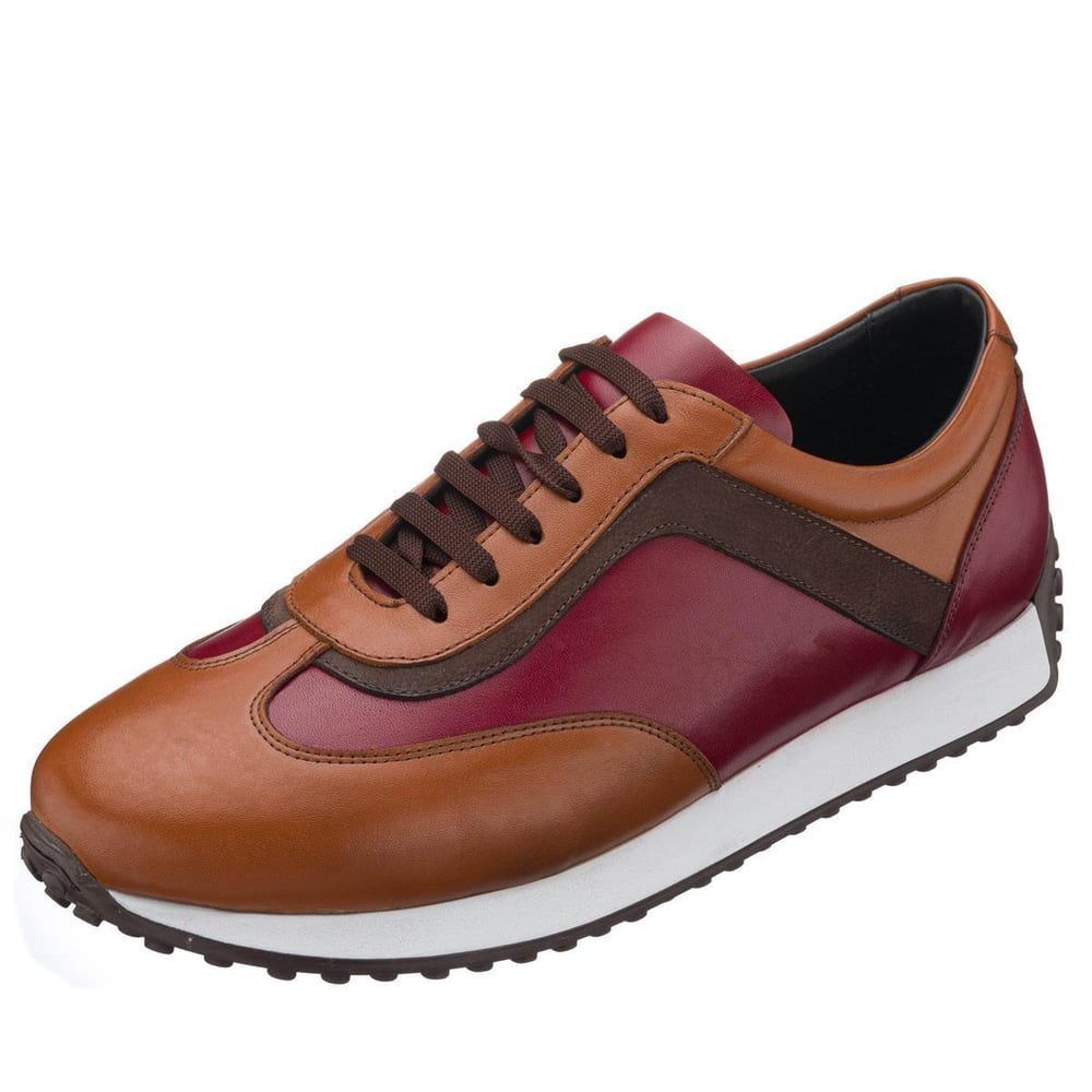 Taba Bordo Deri, iriadam, 45 46 47 48 49 50 numara erkek spor deri ayakkabı, spor ayakkabı, büyük numara erkek spor, büyük beden geniş kalıp kaliteli deri spor ayakkabı, uygun fiyat