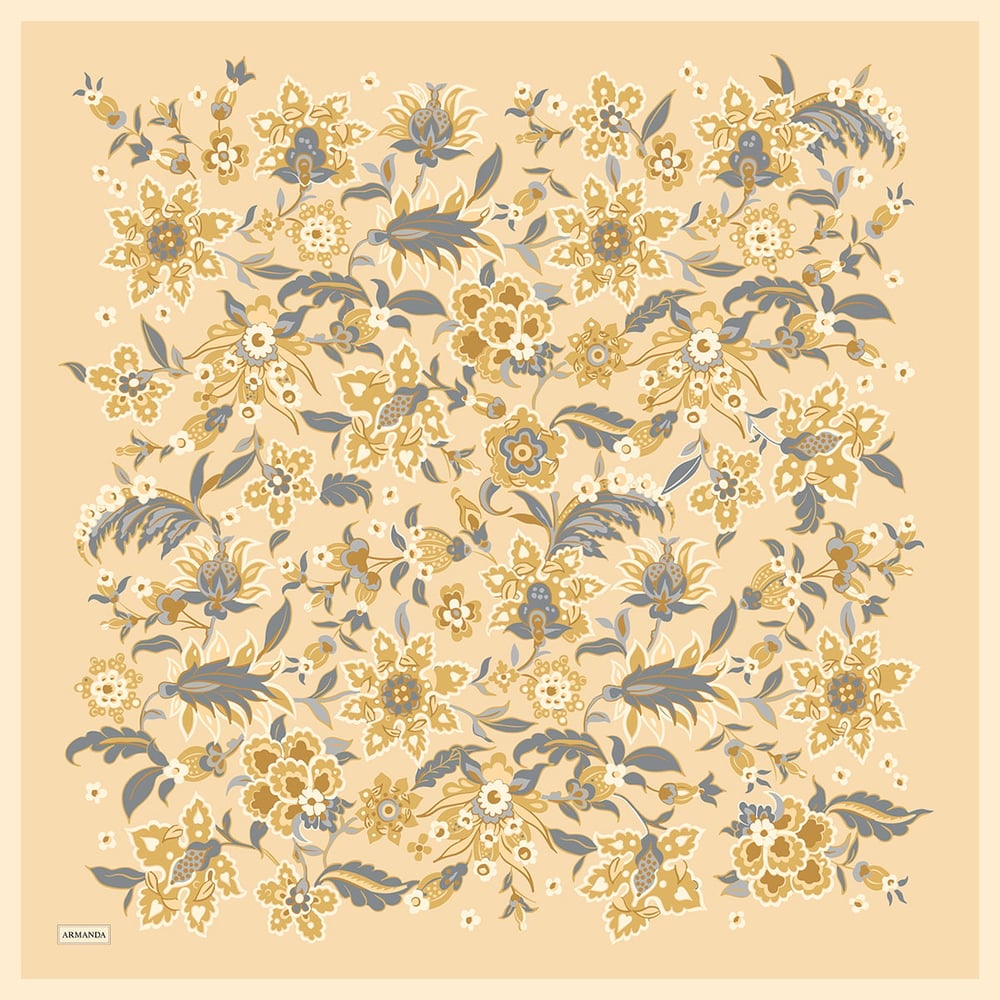 ANATOLIAN BLOOM DESEN THE TENCEL EDIT EŞARP - BUTTER