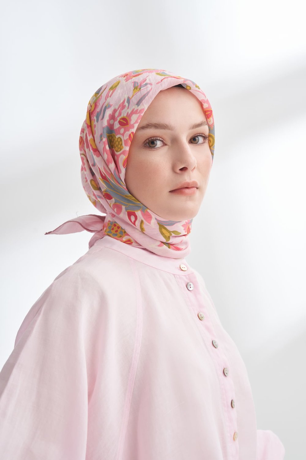 ANATOLIAN BLOOM DESEN THE TENCEL EDIT EŞARP - PUDRA