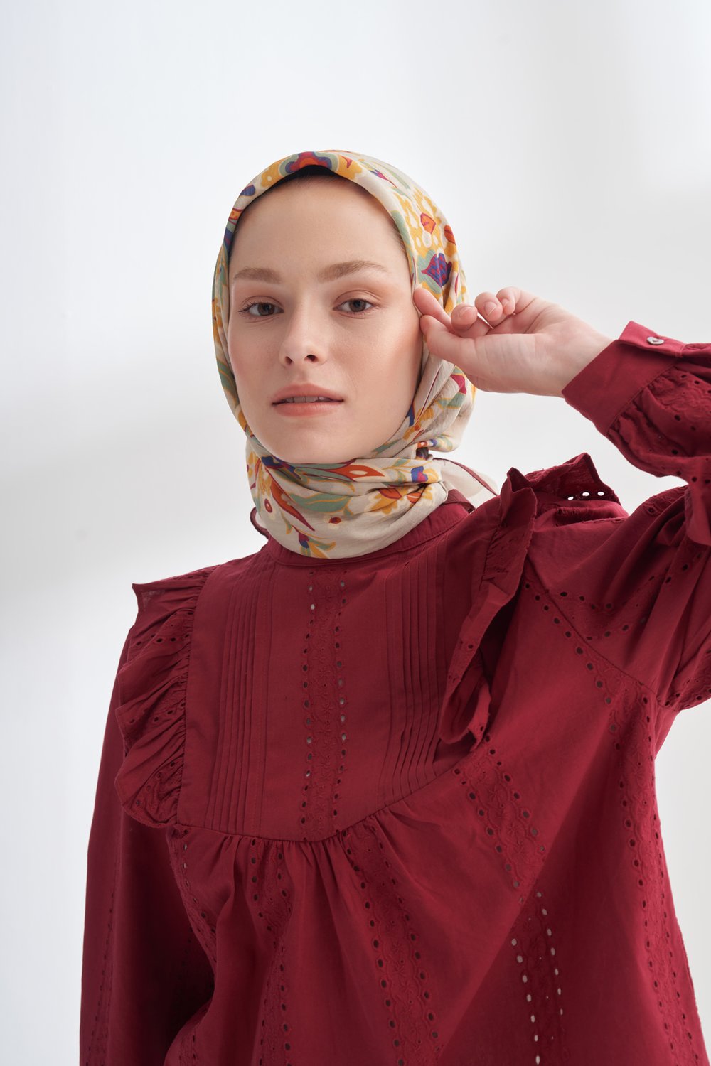 ANATOLIAN BLOOM DESEN THE TENCEL EDIT EŞARP - TAŞ - BORDO