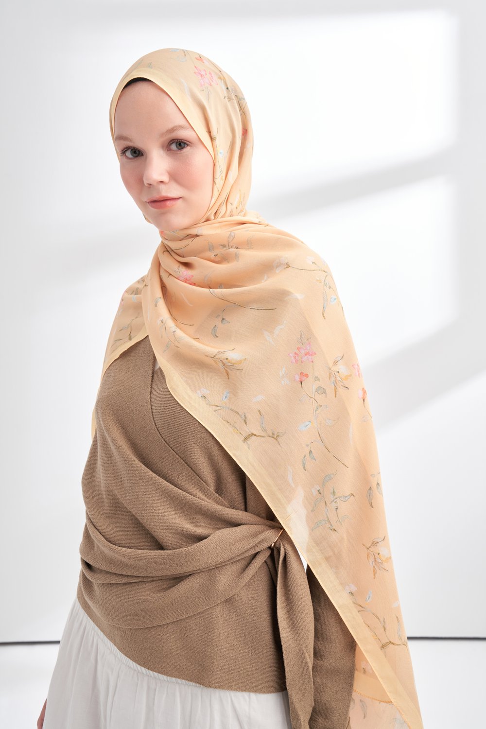 FLORAL ARCHIVE MIRELLE DESEN ŞAL - BUTTER