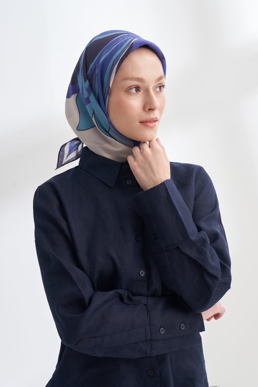 FLORAL MUSE DESEN THE TENCEL EDIT EŞARP - MOR