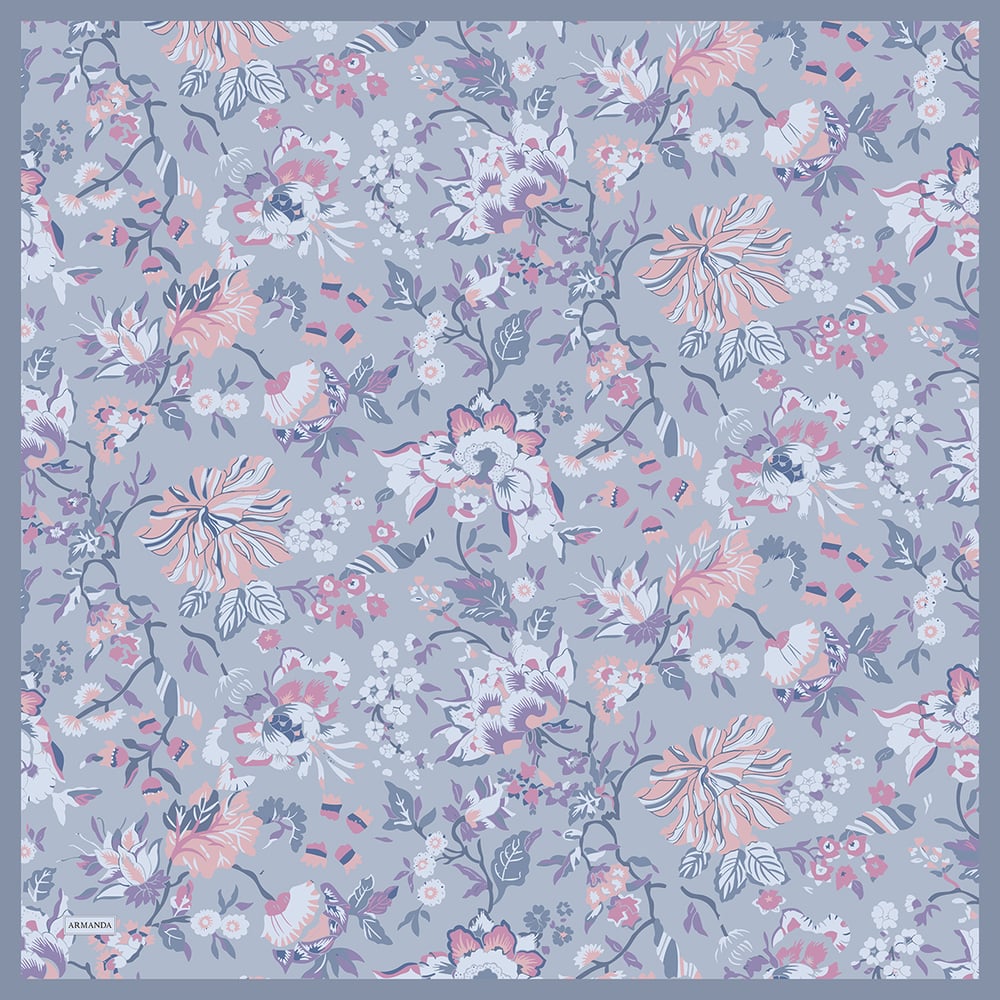 GARDEN MELODY DESEN THE TENCEL EDIT EŞARP - MAT LİLA