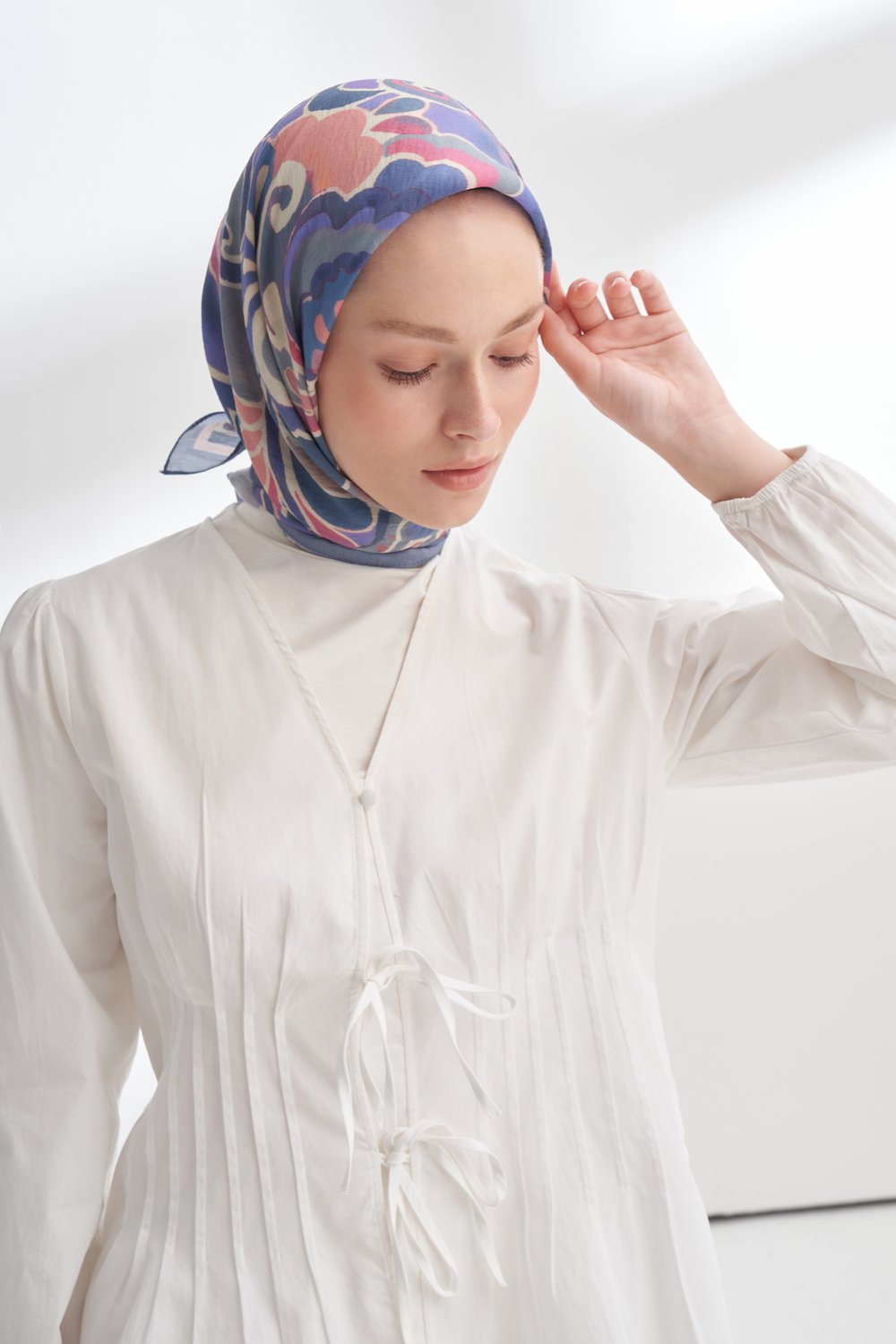 HERITAGE DESEN THE TENCEL EDIT EŞARP  - LEYLAK