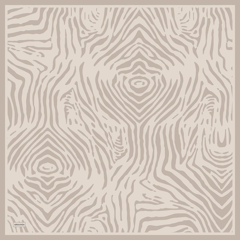 NOMADIC LINES DESEN THE TENCEL EDIT EŞARP  - AÇIK VİZON