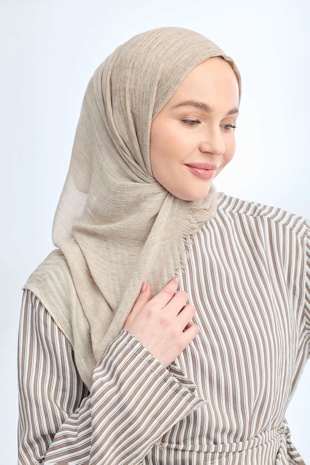 ORGANIC TOUCH VİSKOZ ŞAL - AÇIK VİZON