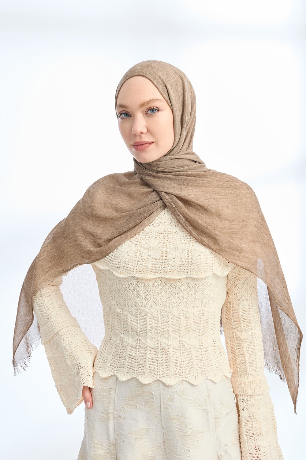 ORGANIC TOUCH VİSKOZ ŞAL - CAMEL